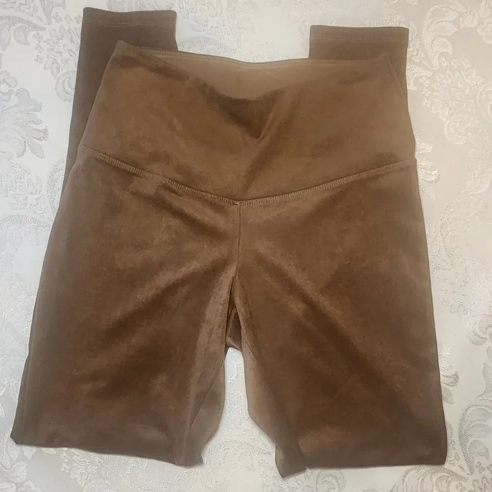 Ruby Ribbon Camel Suedette Leggings #1379 NWOT - Picture 4 of 9